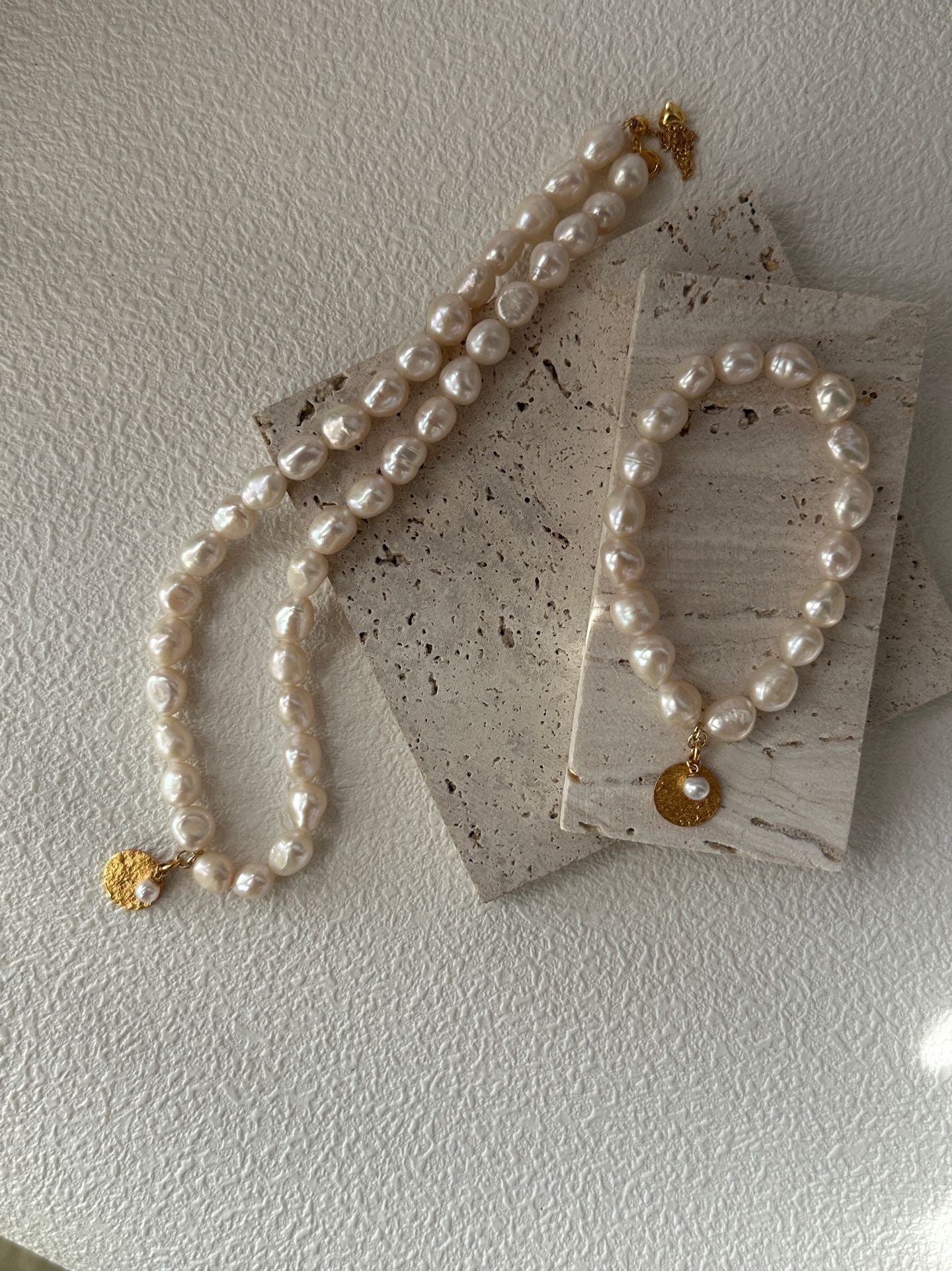 Gold-plated silver, 18K small hardware, 14K gold-filled bracelets and necklaces