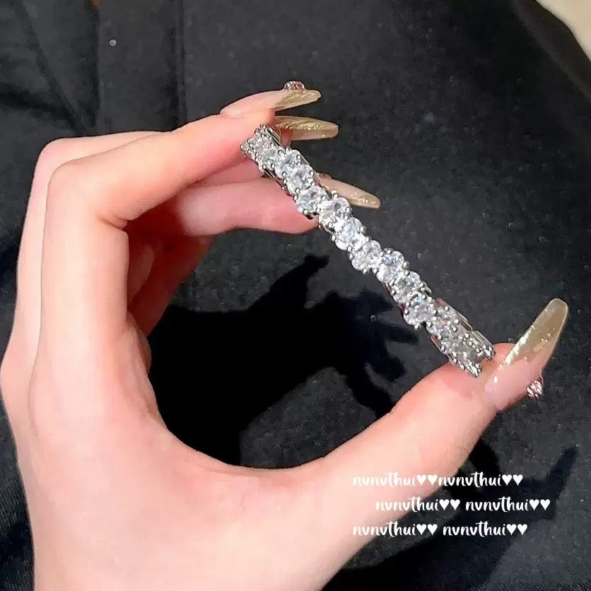 Vine Mermaid Tear Meteorite Gem Bracelet, Starry River Sparkling, 18K Gold Plated