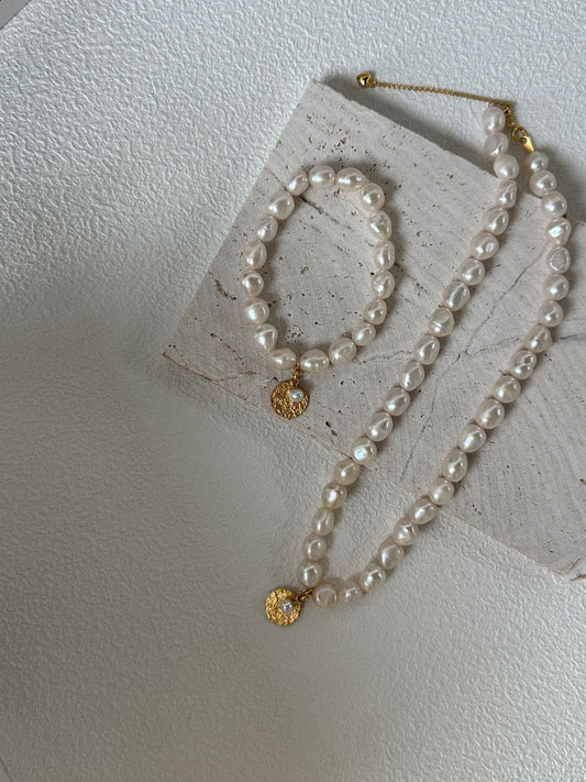 Gold-plated silver, 18K small hardware, 14K gold-filled bracelets and necklaces