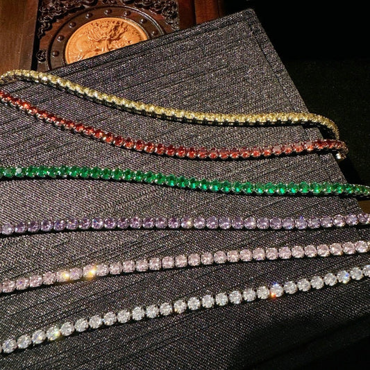 Tourmaline abacus rainbow gemstone bracelet, rich heiress plated 18K gold pomegranate red zircon bracelet, layered and worn