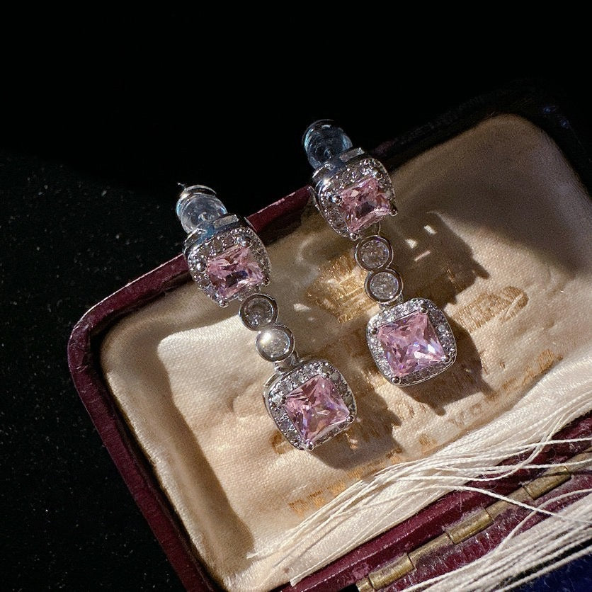 Papalacha dewdrop flower gemstone necklace, fugitive princess plated with 18K gold, northern nose powder, cubic sugar zircon bracelet