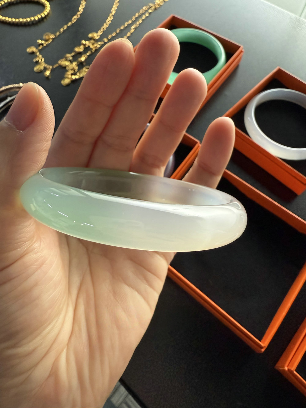 Violet High Ice Noble Consort Jade Marrow Bracelet Half Mountain Half Water Far Mountain Dai Agate Bracelet