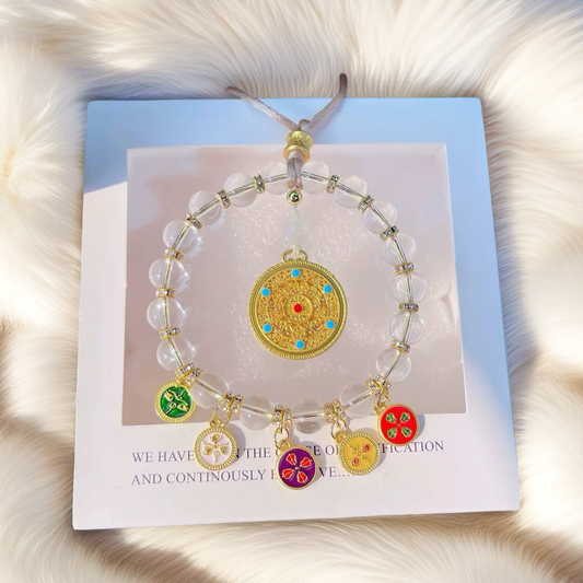 Five-Legged Wealth God Car Charm, Rearview Mirror Decoration, Good Luck Amulet for Car Accessories