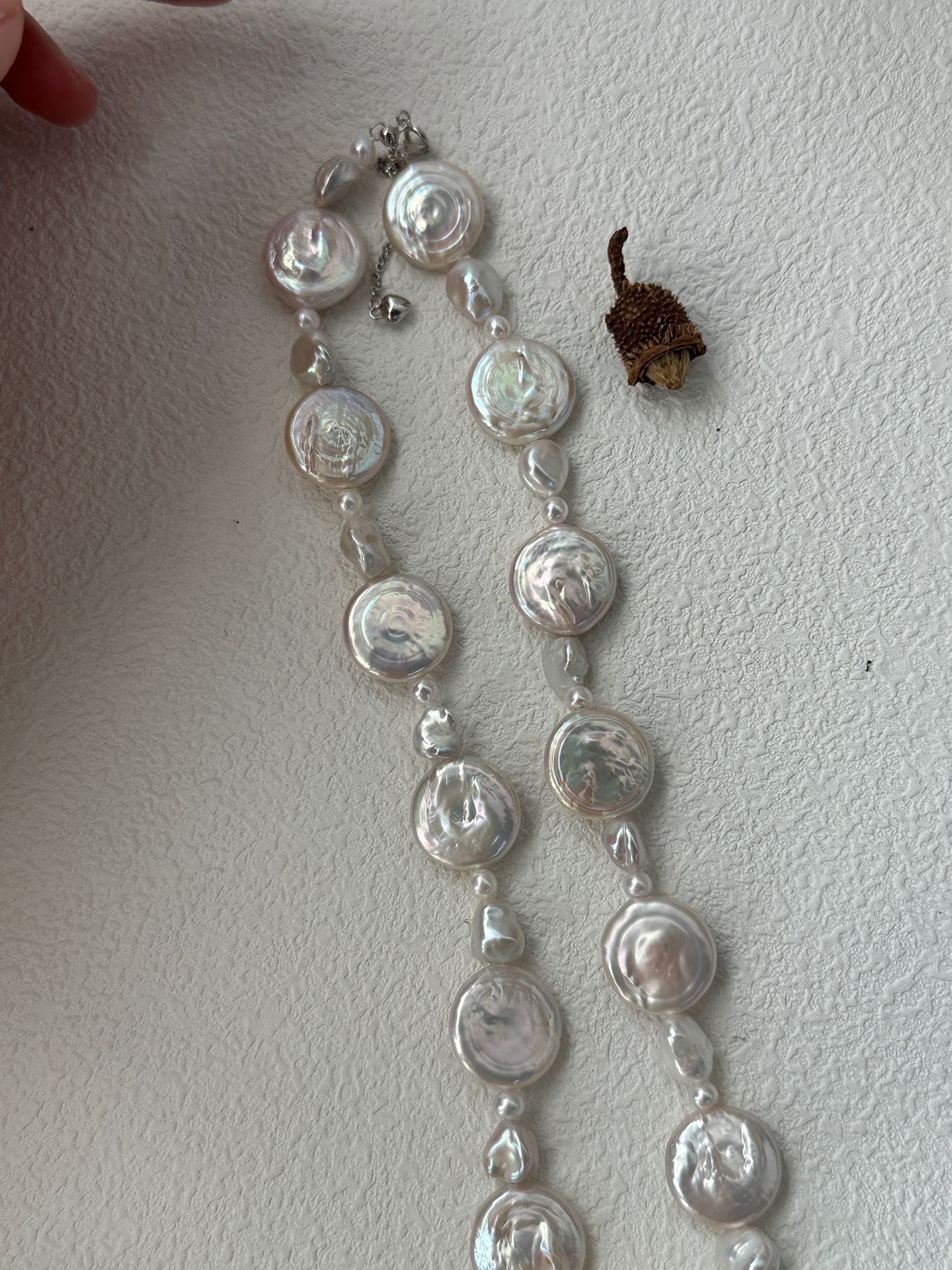 Natural Freshwater Pearl Sun Moon Floating Rest Baroque Pearl Bracelet Girl's Gift Mother's Day Gift Pearl Handmade Necklace  Ring